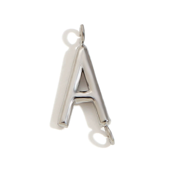 Wholesale Simple Niche Personality Jewelry Accessories Stainless Steel 18K Gold Plated Letter Pendant