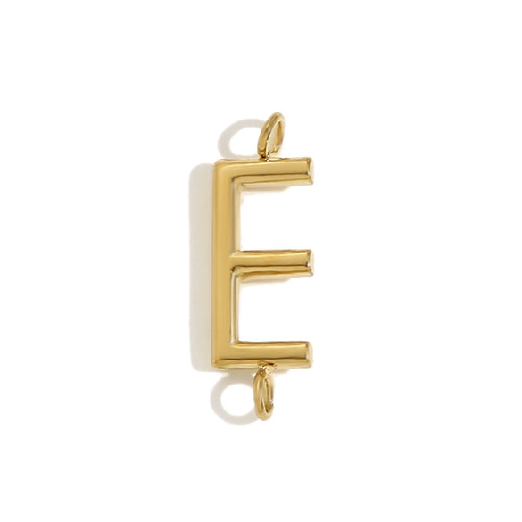 Wholesale Simple Niche Personality Jewelry Accessories Stainless Steel 18K Gold Plated Letter Pendant