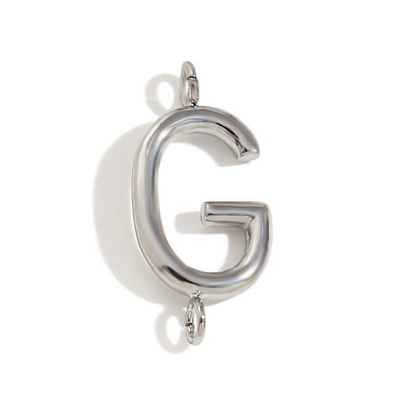 Wholesale Simple Niche Personality Jewelry Accessories Stainless Steel 18K Gold Plated Letter Pendant