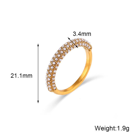 Wholesale Simple Pearl Accessories Set For Women Titanium Steel Bracelet Necklace With Geometric Pattern Electroplating Design