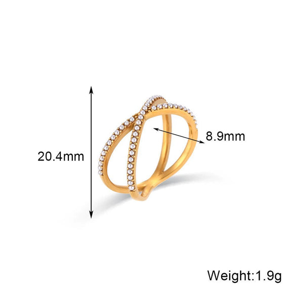 Wholesale Simple Pearl Accessories Set For Women Titanium Steel Bracelet Necklace With Geometric Pattern Electroplating Design