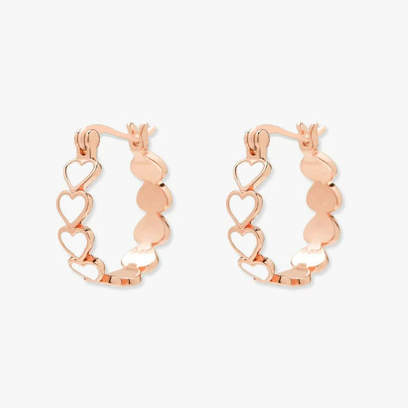 Wholesale Simple Pink Heart Epoxy Copper Ring For Women