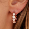 Wholesale Simple Pink Heart Epoxy Copper Ring For Women
