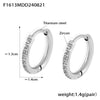 Wholesale Simple Plain Ring Earrings Set For Women Stainless Steel With 18K Real Gold Plated Electroplating Geometric Style
