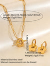Wholesale Simple Plants And Flowers Electroplated Stainless Steel Earrings And Necklace Set For Women