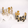 Wholesale Simple Plants And Flowers Style Electroplated Stainless Steel Bracelet Jewelry