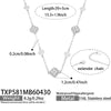 Wholesale Simple Plants Flowers Stainless Steel Jewelry Set With Pvd Real Gold Plated For Women