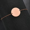 Wholesale Simple Polished Glossy Round Geometric Stainless Steel Electroplated Unisex Bracelet