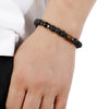 Wholesale Simple Retro Geometric Volcanic Stone Beaded Bracelet For Men And Women