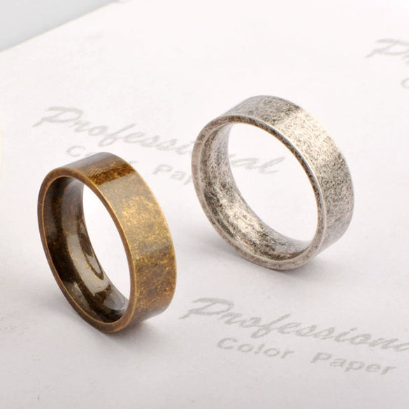 Wholesale Simple Retro Titanium Steel Rhombus Ring For Men And Women