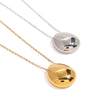 Wholesale Simple Round Stainless Steel Pendant Necklace With Electroplating For Women Geometric Style Ochain Accessories