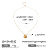 Wholesale Simple Round Stainless Steel Pendant Necklace With Electroplating For Women Geometric Style Ochain Accessories