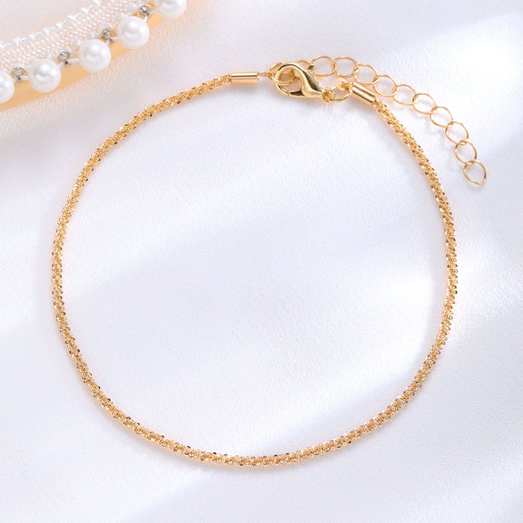 Wholesale Simple Sparkling Love Zircon Heart Pendant Bracelet Set In Alloy With Electroplating For Women