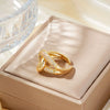 Wholesale Simple Specialshaped Multiple Open Rings Copper Inlaid With Zircon Fashion Style For Women