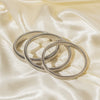 Wholesale Simple Stainless Steel And Titanium Steel Multi Layer Exaggerated Women's Bracelet With 18K Gold Plated Electroplating And Geometric Style