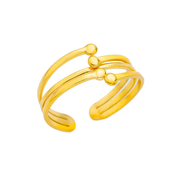 Wholesale Simple Stainless Steel Geometric Heartshaped Hollow Ring For Men And Women With Electroplating
