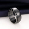 Wholesale Simple Stainless Steel Geometric Rotatable Ring Unisex Jewelry With Electroplating