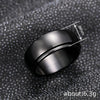 Wholesale Simple Stainless Steel Geometric Rotatable Ring Unisex Jewelry With Electroplating