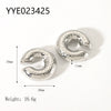 Wholesale Simple Stainless Steel Heartshaped Love Earrings For Women With 18K Gold Plated Vacuum Real Gold Electroplating In Pvd Furnace In Ins Fashion
