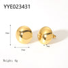 Wholesale Simple Stainless Steel Heartshaped Love Earrings For Women With 18K Gold Plated Vacuum Real Gold Electroplating In Pvd Furnace In Ins Fashion