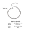 Wholesale Simple Stainless Steel Side Chain Necklace Bracelet Anklet Suit With Electric Polishing And Geometric Design