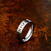 Wholesale Simple Stainless Steel Viking Letters Ring For Men And Women