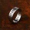 Wholesale Simple Stainless Steel Viking Letters Ring For Men And Women