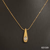 Wholesale Simple Stereo Water Drop Heart Bell Pattern Stainless Steel Titanium Steel Snake Bone Chain Necklace Earrings Set With Electroplating