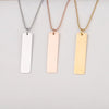 Wholesale Jewelry Simple Style Classic Style Constellation Customization Laser Engraving Titanium Steel 18K Gold Plated Pendant Necklace