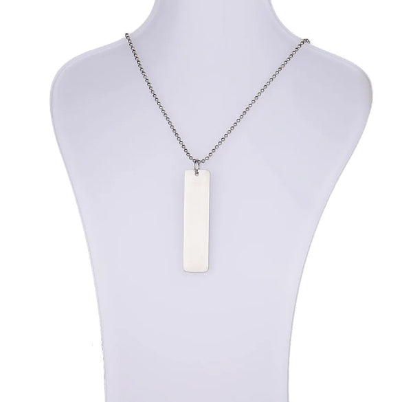 Wholesale Jewelry Simple Style Classic Style Constellation Customization Laser Engraving Titanium Steel 18K Gold Plated Pendant Necklace