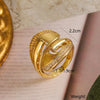 Wholesale Simple Style Commute Geometric Copper Inlay 18K Gold Plated Zircon Open Rings
