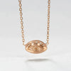 Wholesale Simple Style Copper Gold Plated Necklace With Geometric And Heart Shaped Pendant Inlaid With Color Zircon