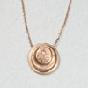 Wholesale Simple Style Copper Gold Plated Necklace With Geometric And Heart Shaped Pendant Inlaid With Color Zircon