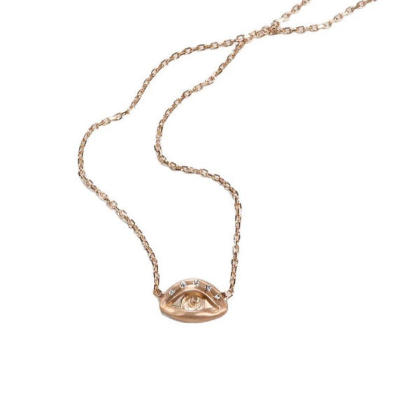 Wholesale Simple Style Copper Gold Plated Necklace With Geometric And Heart Shaped Pendant Inlaid With Color Zircon