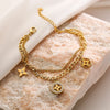 Simple Style Devil'S Eye 304 Stainless Steel 18K Gold Plated Zircon Bracelets In Bulk