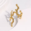 Wholesale Simple Style Electroplated Stainless Steel Flower Pattern Ring And Bracelet For Women