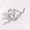 Wholesale Simple Style Electroplated Stainless Steel Flower Pattern Ring And Bracelet For Women