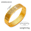 Wholesale Simple Style Hollow Titanium Steel Electroplated Bracelet Jewelry