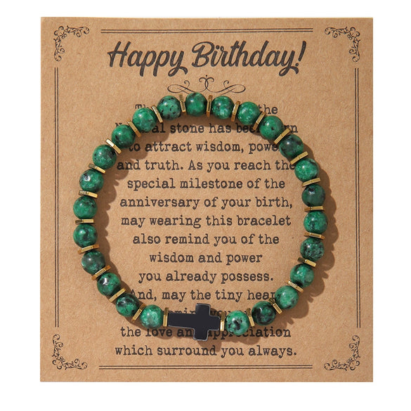 Wholesale Simple Style Natural Stone Beaded Women's Bracelet Jewelry