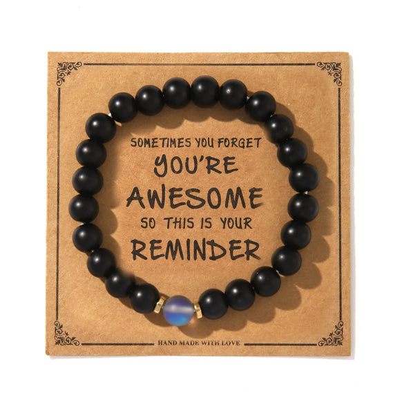 Wholesale Simple Style Natural Stone Beaded Women's Bracelet Jewelry