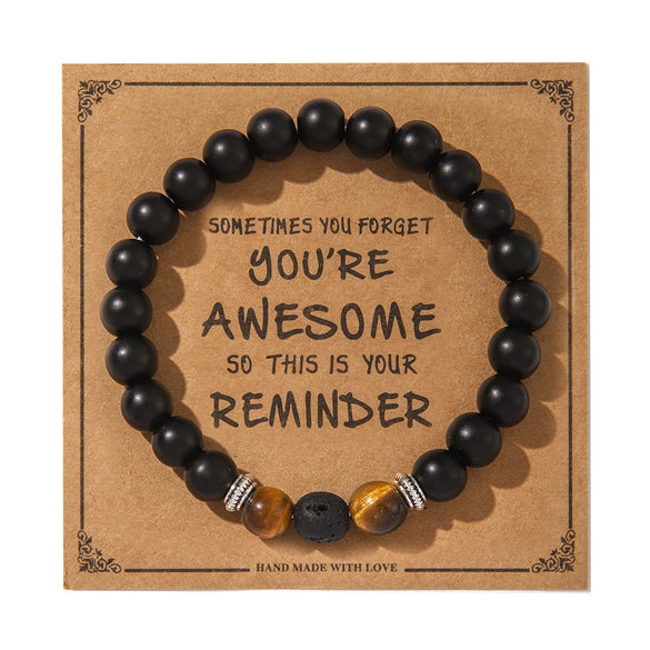 Wholesale Simple Style Natural Stone Beaded Women's Bracelet Jewelry