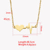Wholesale Jewelry Simple Style Customization Laser Engraving Solid Color Stainless Steel 18K Gold Plated Rose Gold Plated Plating Pendant Necklace