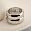 Wholesale Simple Style Solid Color Titanium Steel Rings