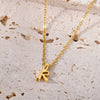 Wholesale Simple Style Stainless Steel Letter Pendant Ochain Necklace With Electroplating