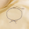 Wholesale Simple Sweet Geometric Bow Tie Design Electroplated Titanium Steel Jewelry Set For Women