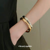 Wholesale Simple Temperament High Sense Light Luxury Niche Cold Wind Alloy Electroplated Bracelet