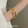 Wholesale Simple Temperament High Sense Light Luxury Niche Cold Wind Alloy Electroplated Bracelet