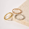 Wholesale Simple Titanium Steel And Stainless Steel Women's Ring With Geometric Design And Pvd Furnace Real Gold Plating
