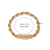 Wholesale Simple Titanium Steel Geometric Flower Basket Chain Bracelet With Electroplating For Men And Women