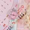 Wholesale Simple Transparent Cartoon Style Plastic And Silicone Watch With Heart Shape For Girls
